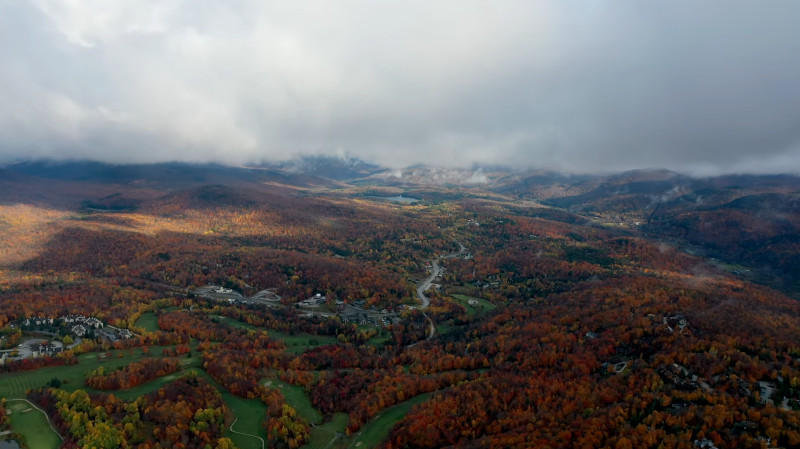 Autumn In Killington aerial