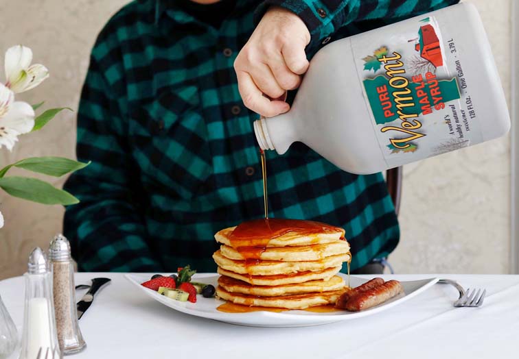 vermont maple syrup pancakes