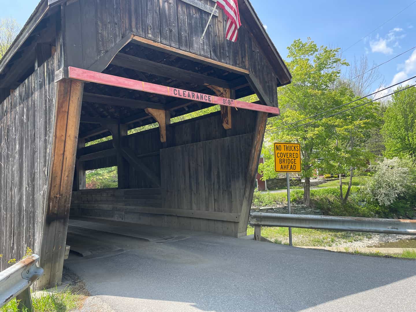 Warren covered bridge in Vermont