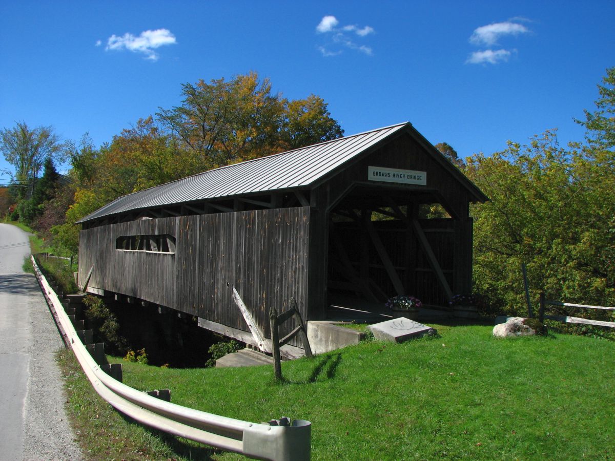 browns covered bridge westford